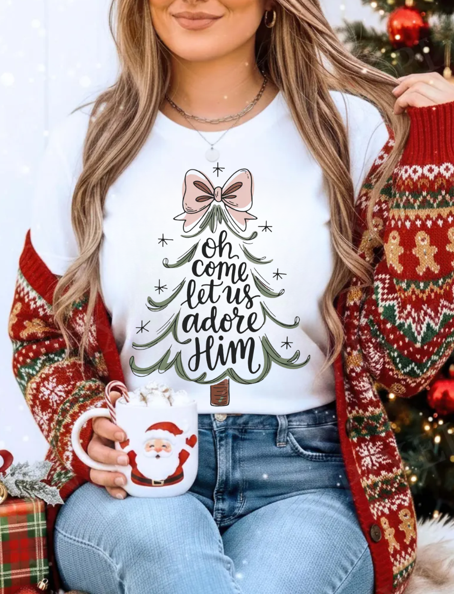 Oh Come Let Us Adore Him Shirt
