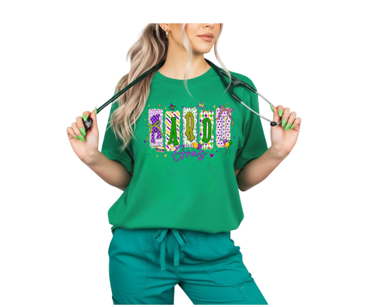 Mardi Gras Block Tee