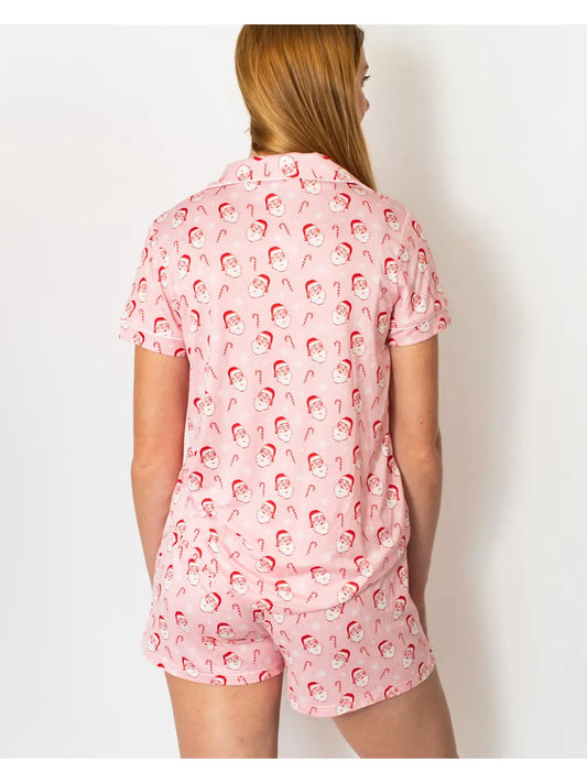 Candy Cane Cutie Sleep Shirt  Light Pink/Red/White
