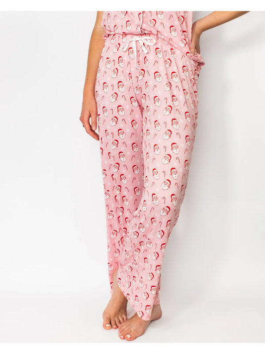 Candy Cane Cutie Sleep Pants Light Pink/Red/White