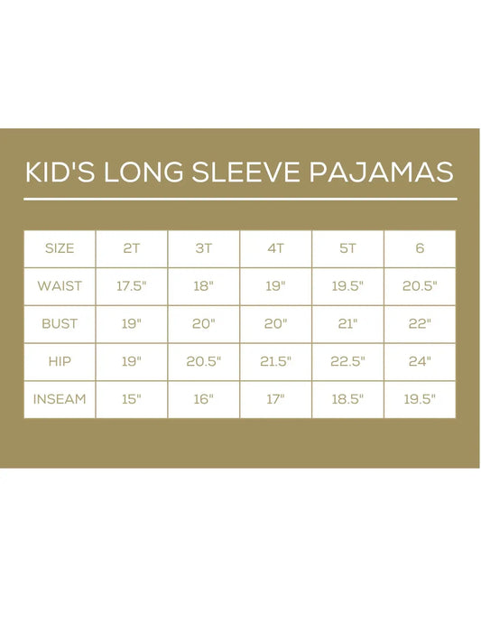 Kid's Candy Cane Cutie Long Sleeve Pajamas Light Pink/Red/White