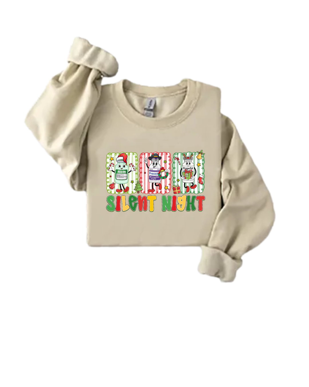 SILENT NIGHT -Nurse Sweatshirt