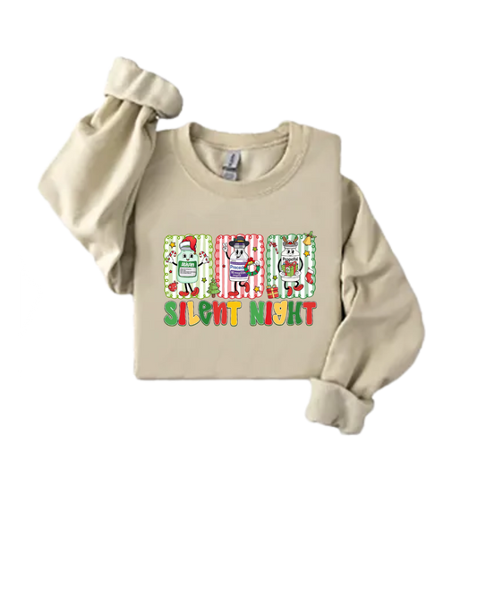 SILENT NIGHT -Nurse Sweatshirt