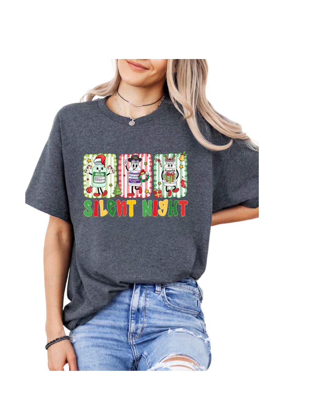 Silent Night Nurse T-shirt